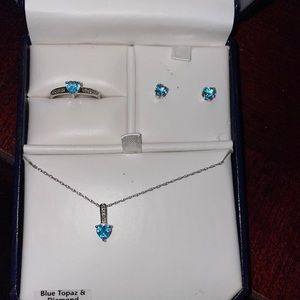 3 piece necklace and earring set